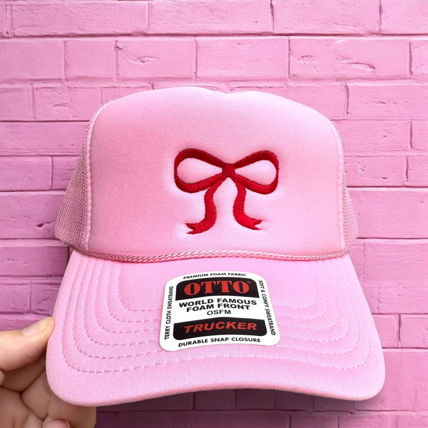 Bow Embroidered Hat