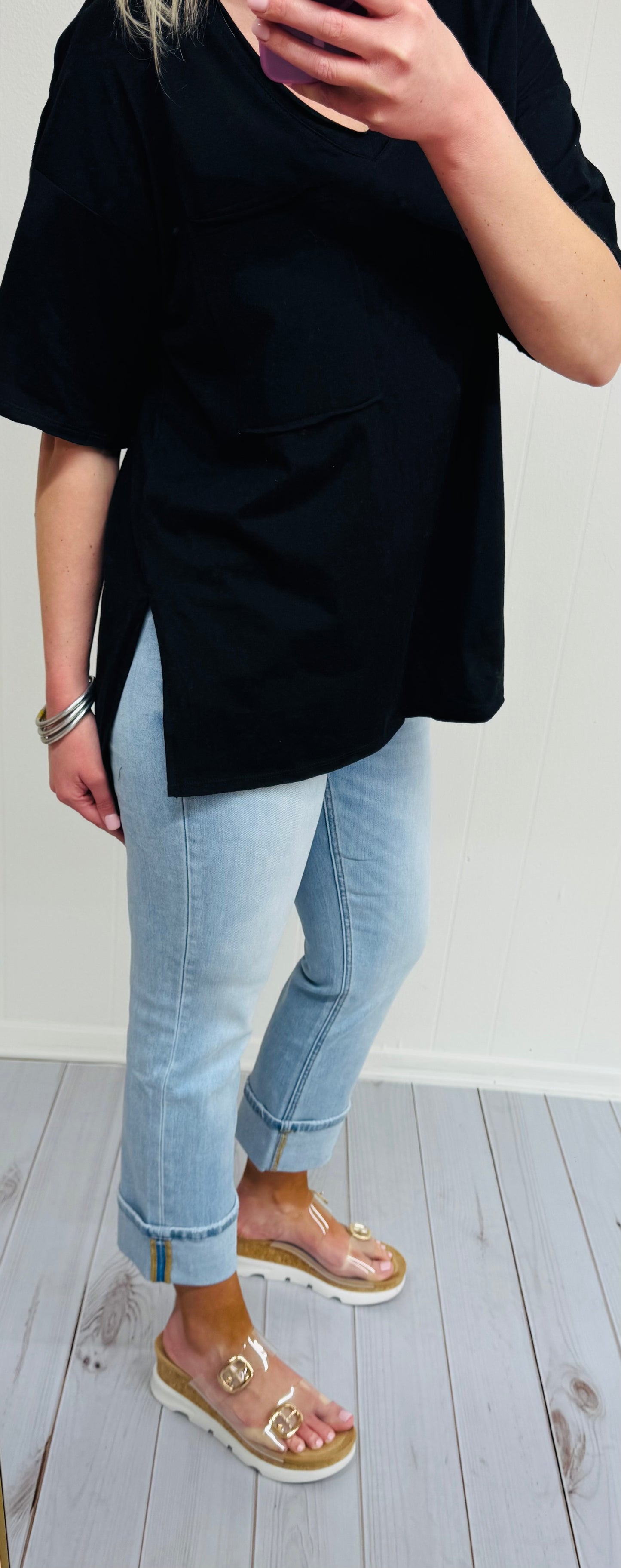 Raw Edge Boxy Tee