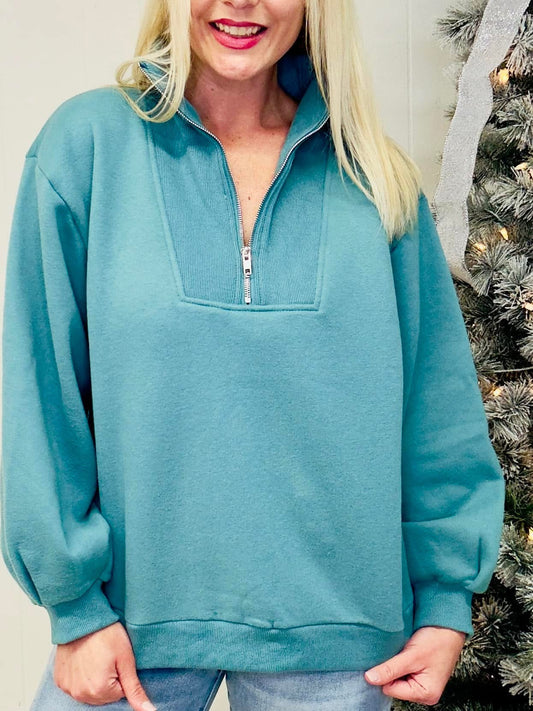 Reagan Half-Zip Sweater